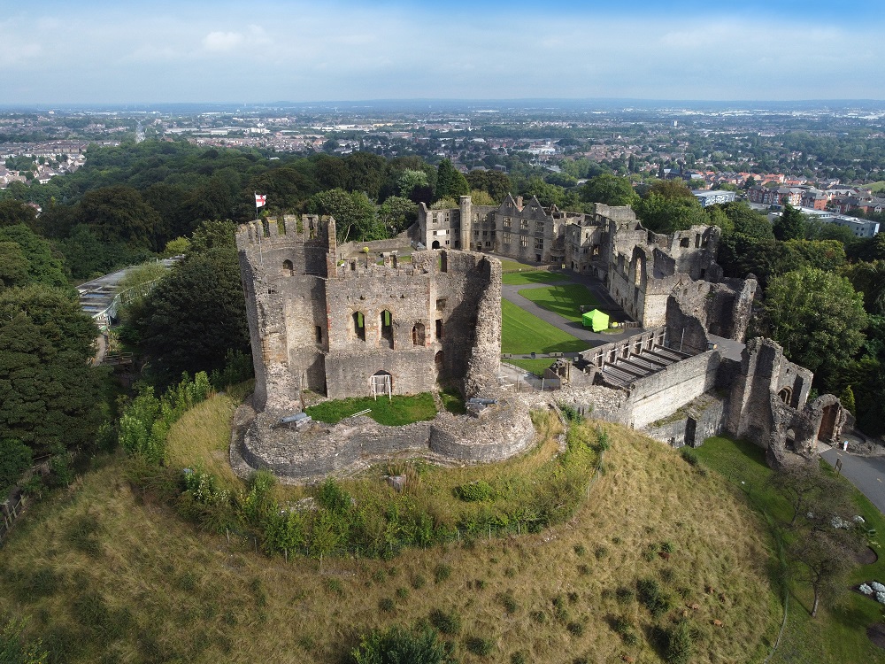 Dudley Castle and surrounding area